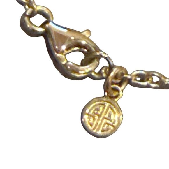 Shanghai Tang golden malachite large pendant necklace 28” Chain 2015 NIB - Picture 9 of 12